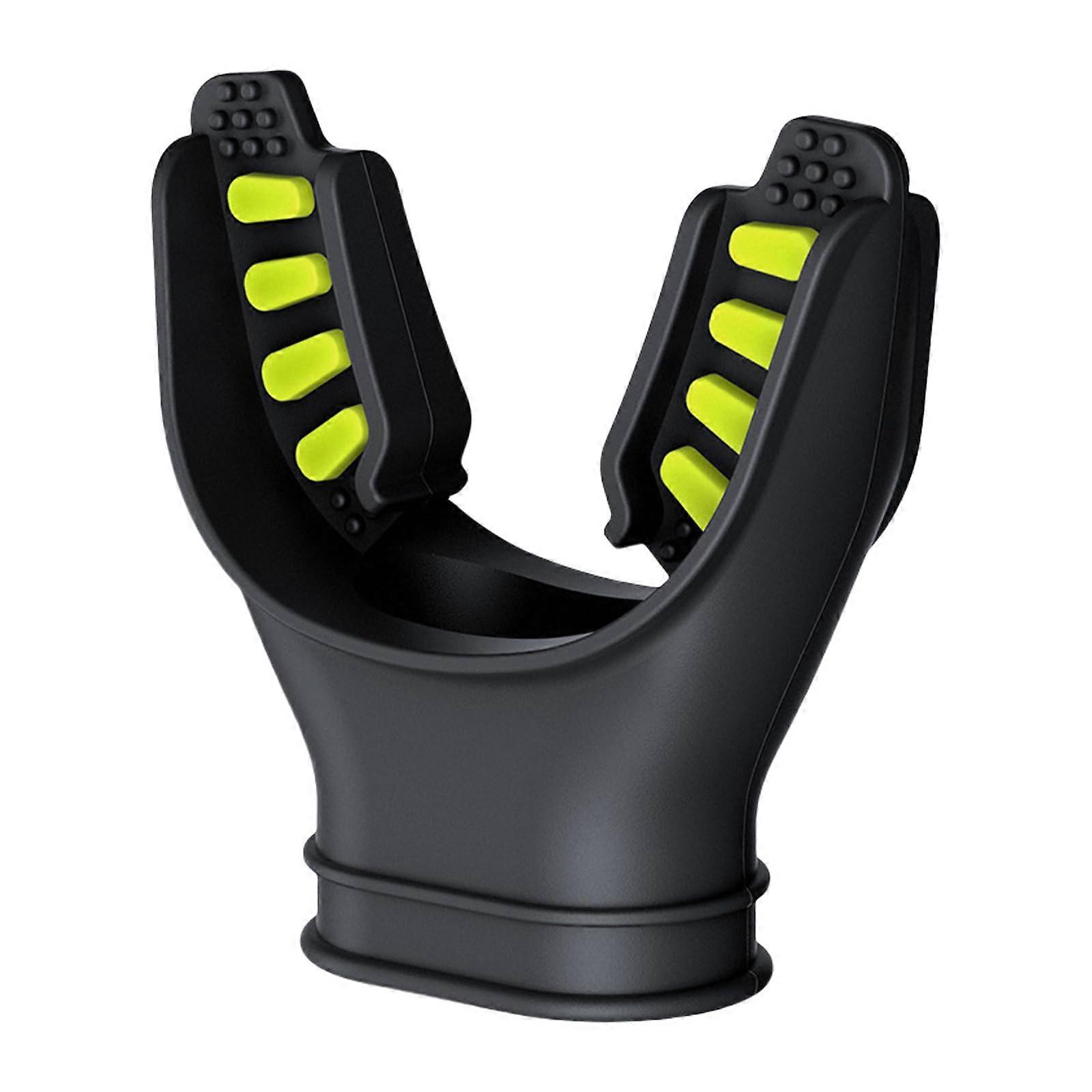 Universal Silicone Snorkel Mouthpiece with Comfortable Design, Regulator Compatibility, and Octopus Holder Attachments