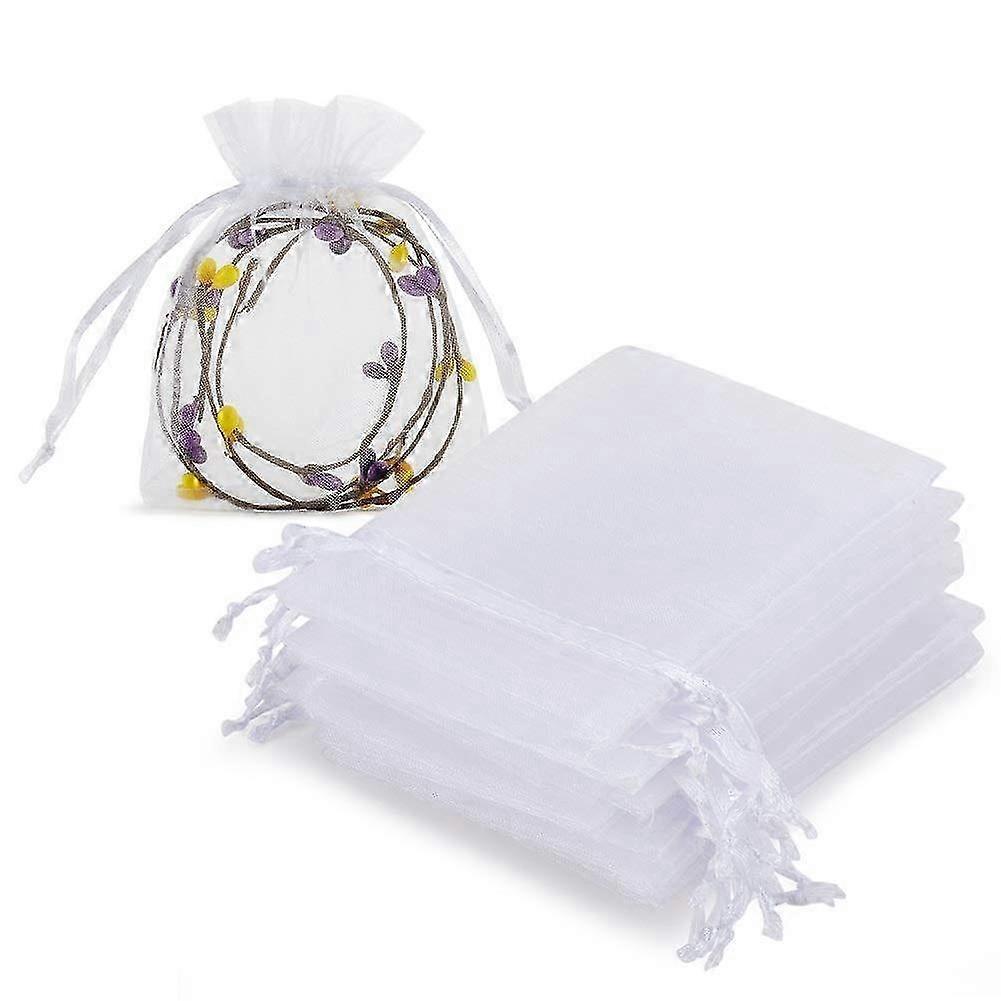 100 3x4 inch Stringstring Organza Bags - Utilizare multifuncțională