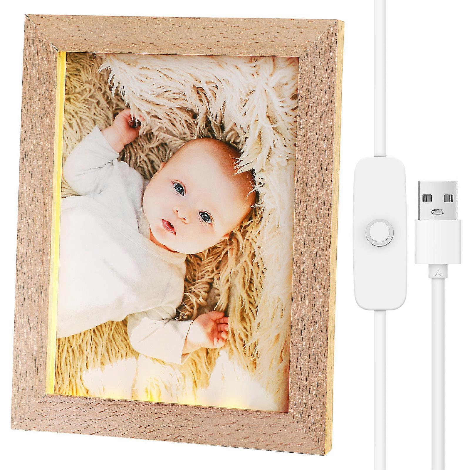 Wooden LED Frame, Ideal for Showcase on Shelves or Counters
