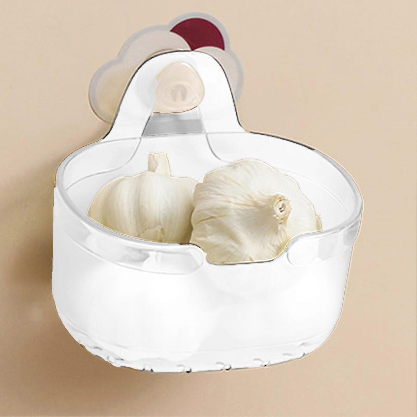 Plastic Wall Mount Organizer Large Capacity Hanging Basket White