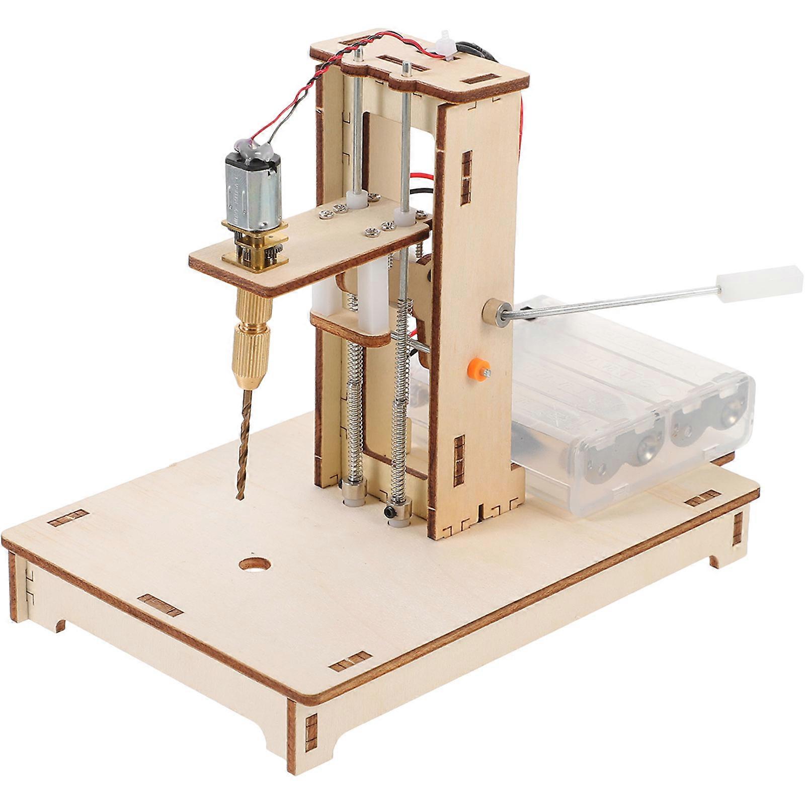 Stable DIY Mini Drill Press Kit for Crafts, Science Learning & Educational Use – Desktop Drilling Machine for Hobbyists and Students