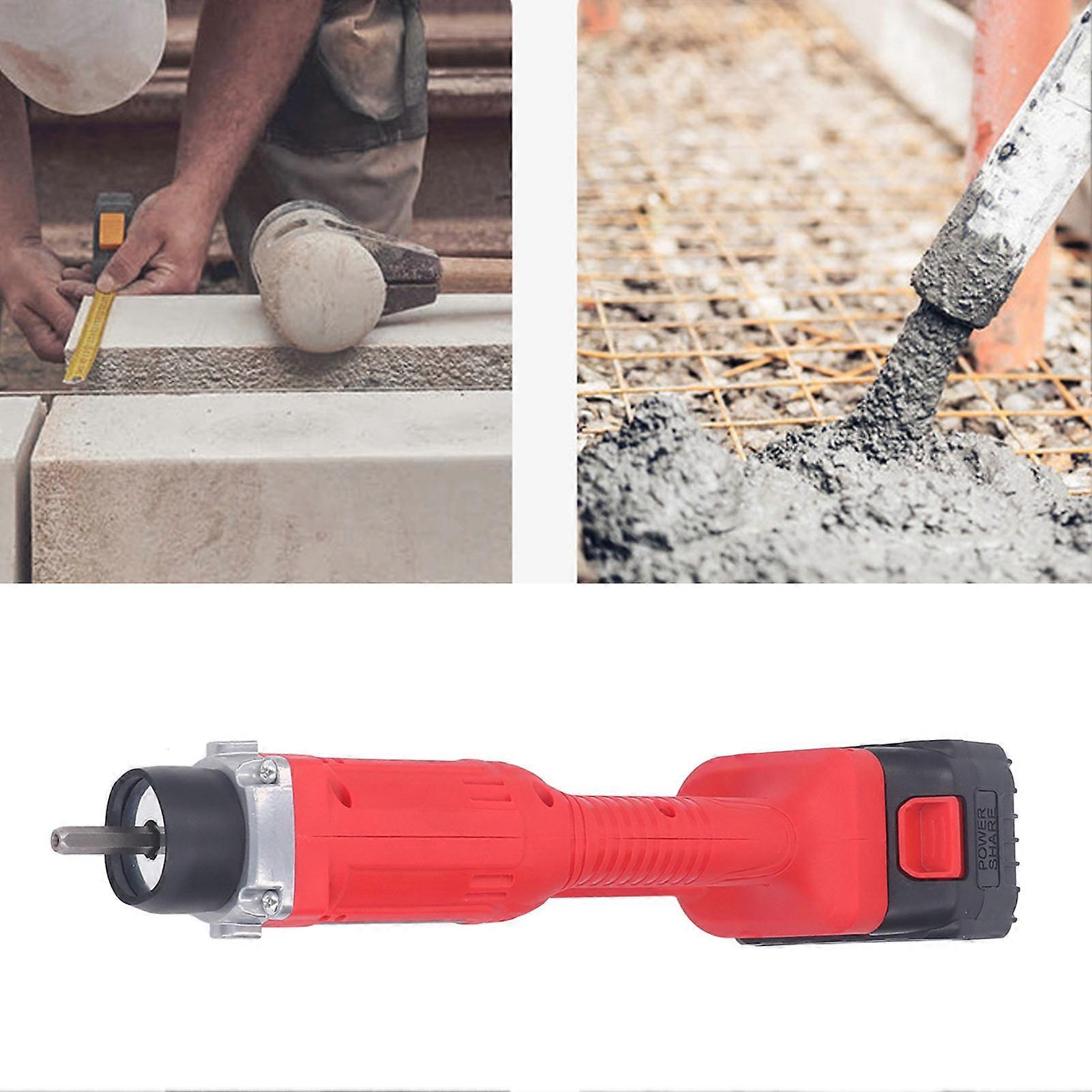 Cordless Concrete Vibrator 2500mAh Lithium Battery Powered Handheld Concrete Air Bubbles Remover 80‑240V EU Plug