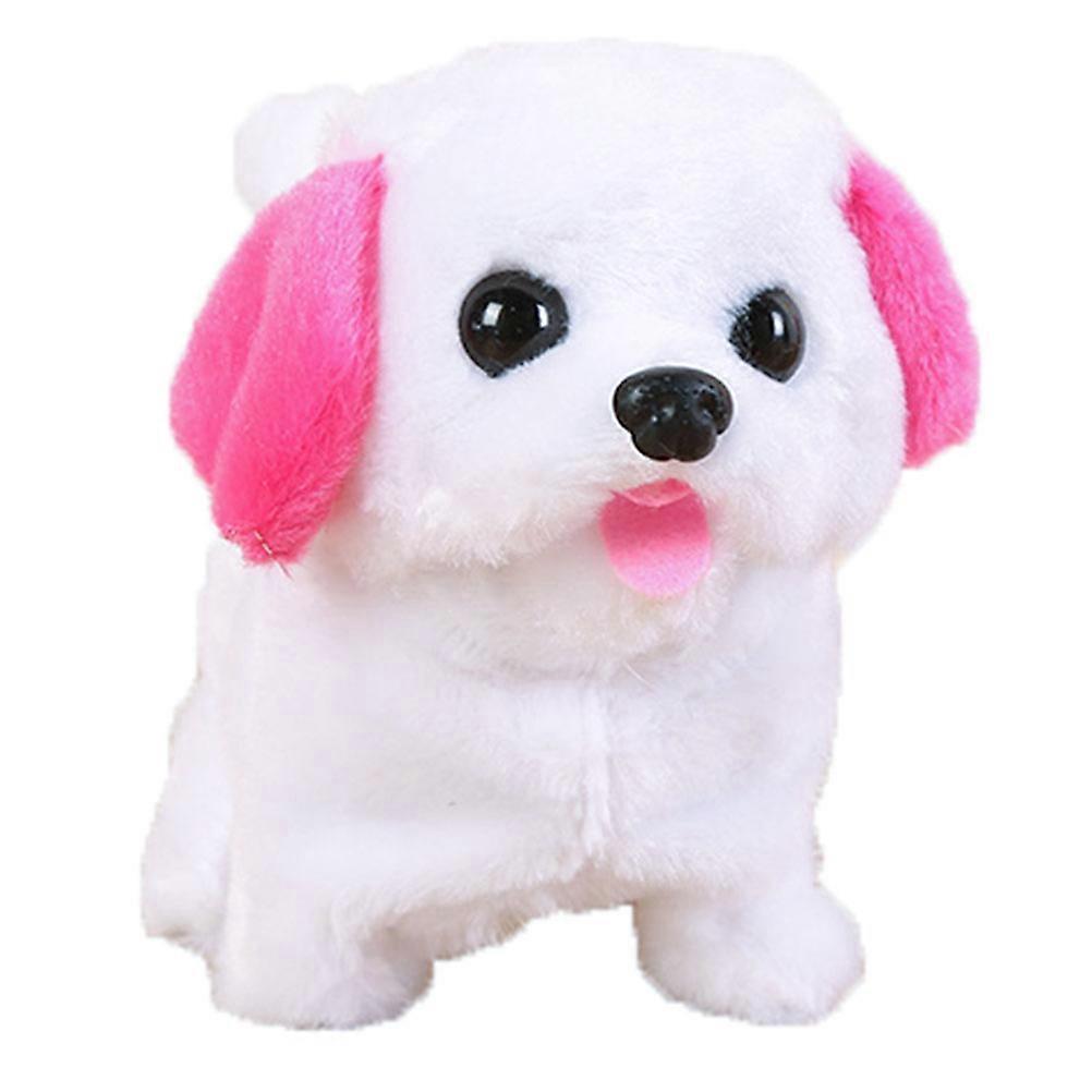 Simulation Pet Dog Toy Electronic Interactive Pet For Children Indoor Play Rosy 14X11X7CM 1Pack