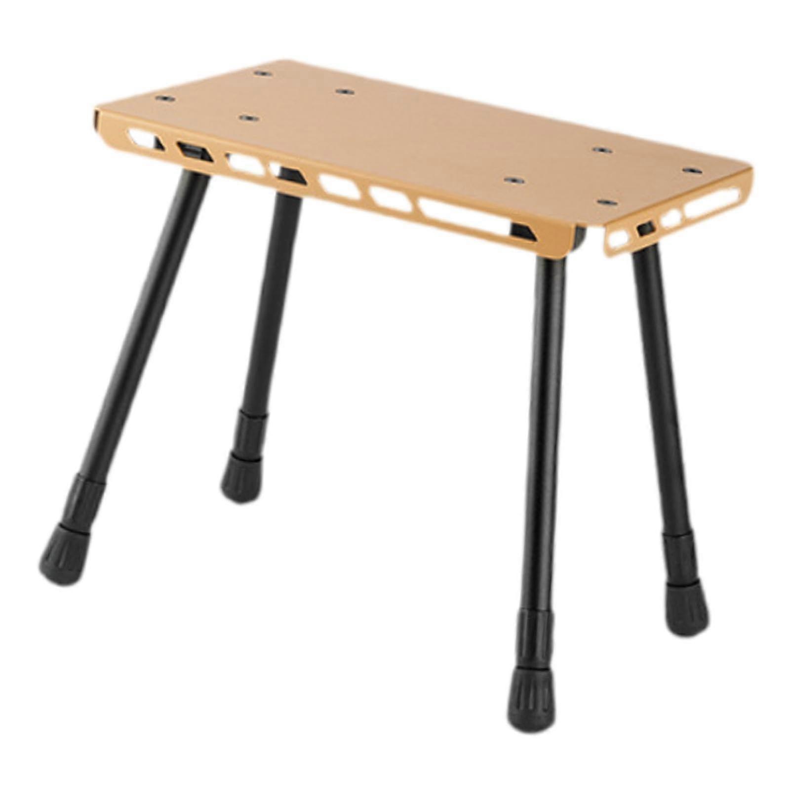 Outdoor table, Foldable seat, folding table for camping, picnic, travel, Khaki