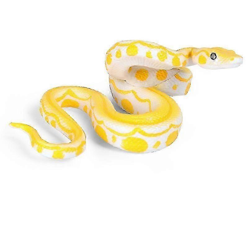 Halloween prank high simulation rubber fake snake python model toy (B, style)