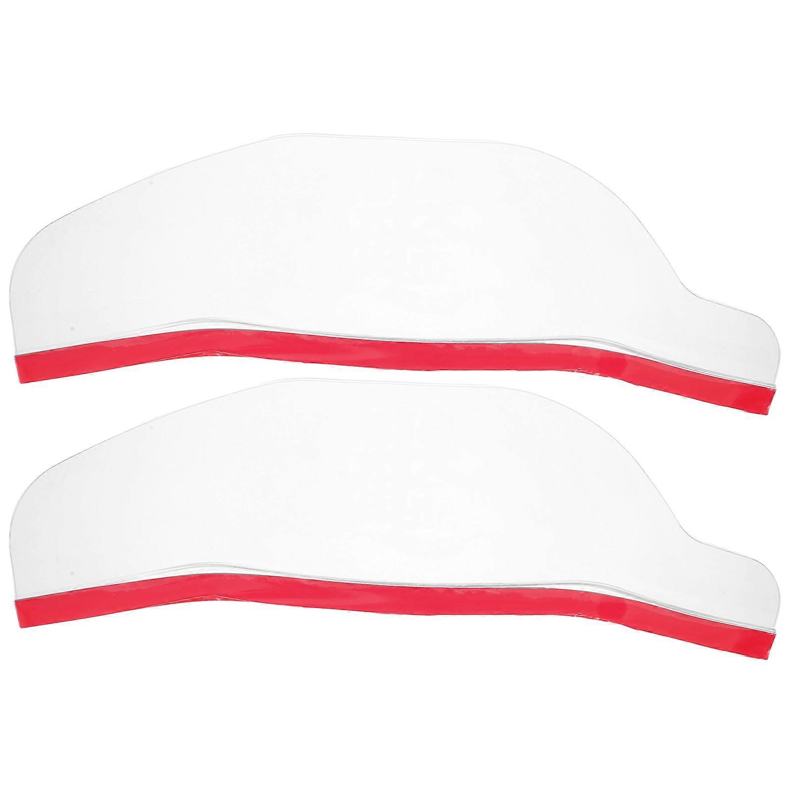 Side Mirror Rain Cover Truck Rearview Mirror Rain Visor Harsh Weather Conditions Rectangular Plastic 1 Pair