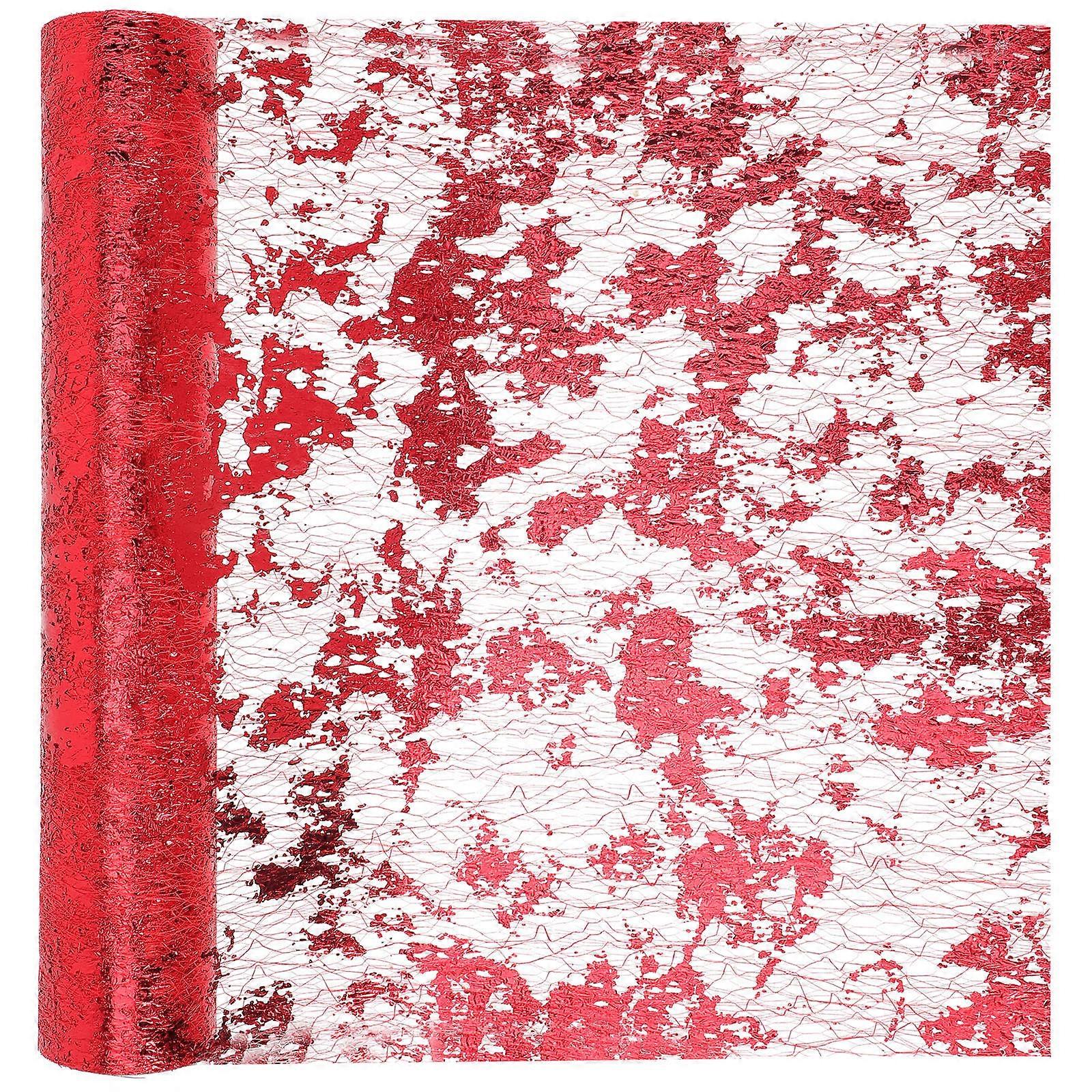 Center Table Runner Home Accessory Polyester Red 500x29cm For Christmas Parties And Daily Use 1Pcs