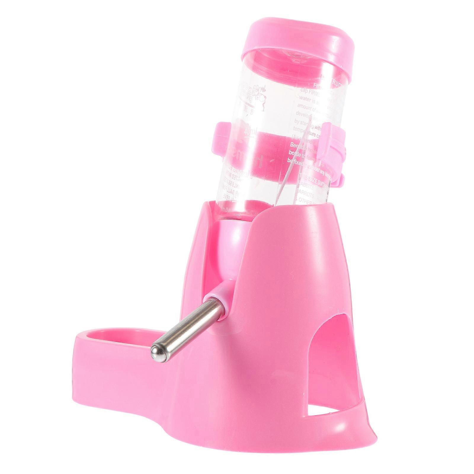 Pet Supplies Multi-Function Small Pet Feeder Home Use Pink Cylindrical Hideout Toy 1 Set
