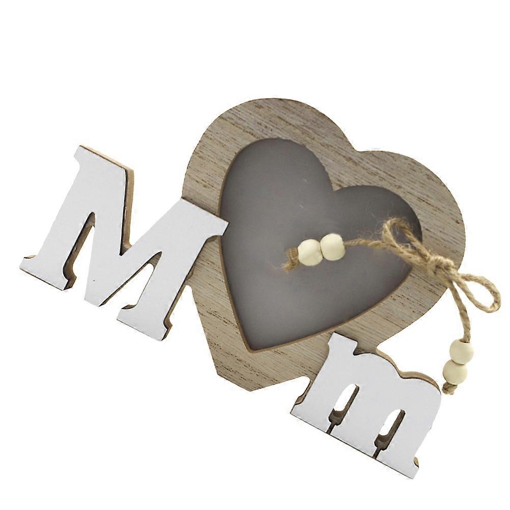 Picture Display Frame Wood Carved Photo Frame Simple Style For Families Mothers Day 17.2X10.8X1.5CM Acrylic Material 1Pack