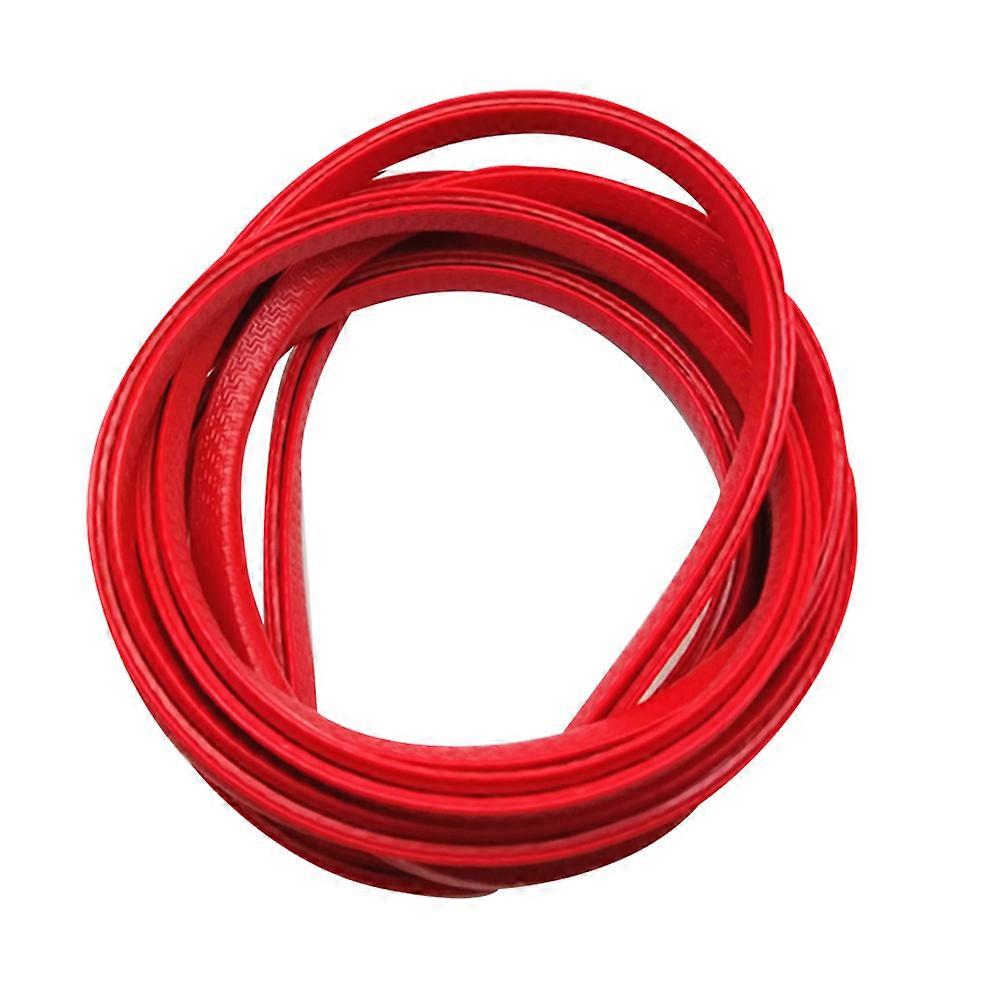 Door Edge Trim Guard Waterproof Car Owners Red 500x1x0.8cm PVC 1Pcs