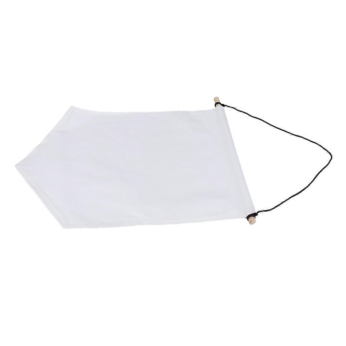 4pcs Banner Pennant Flag Holder Canvas for DIY Display Enamel Lapel Pin Badges Art Collection Home Office Decor