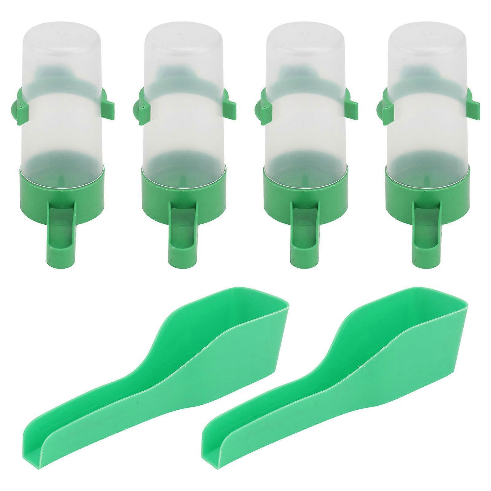 Parrot Feeding Basin Automatic Water Machine Cage Supply Water Saving 1Set