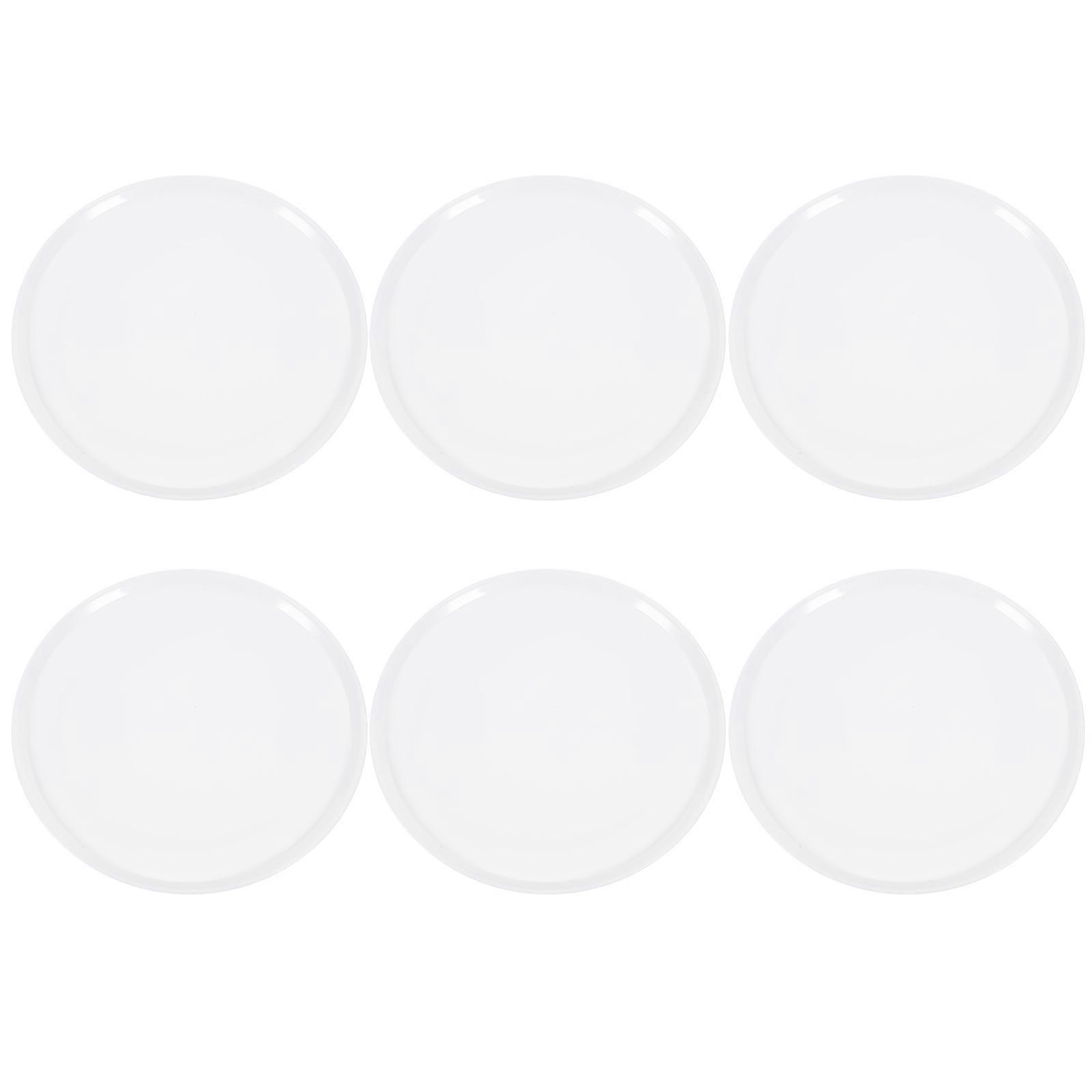 Flower Pot Saucers Round Plastic Plant Saucer Tray For Indoor 18.80X18.80X0.80CM Prevent Water Overflow 6Pcs