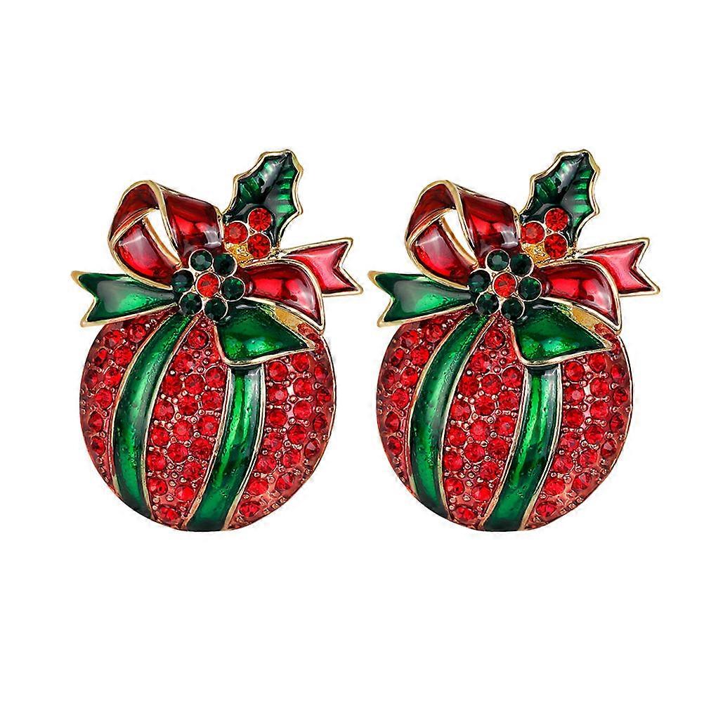 ブローチデコレーションマルチ.5X3.3cmクリスマスパーティーアパレルピンジュエリー2個