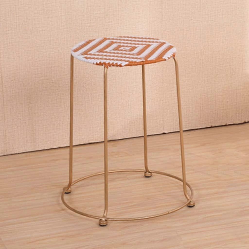 Pack of 10 Round Rattan Stools, Stackable Patio Chair, Indoor Outdoor Use (Colour: S) Ref: 1795