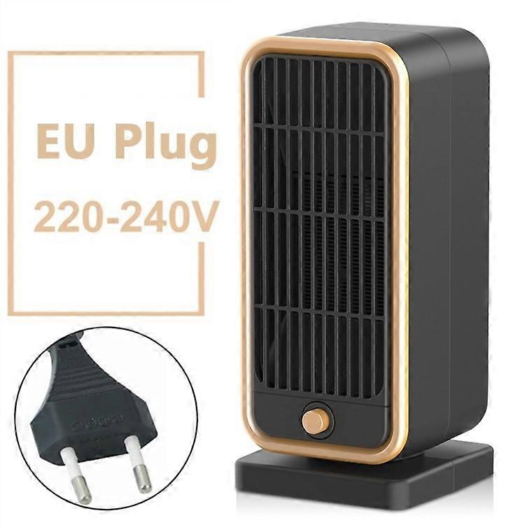 Electric Heater Indoor PTC Ceramic Fast Heating Small Heater for Bedroom Office Indoor Use - Black E