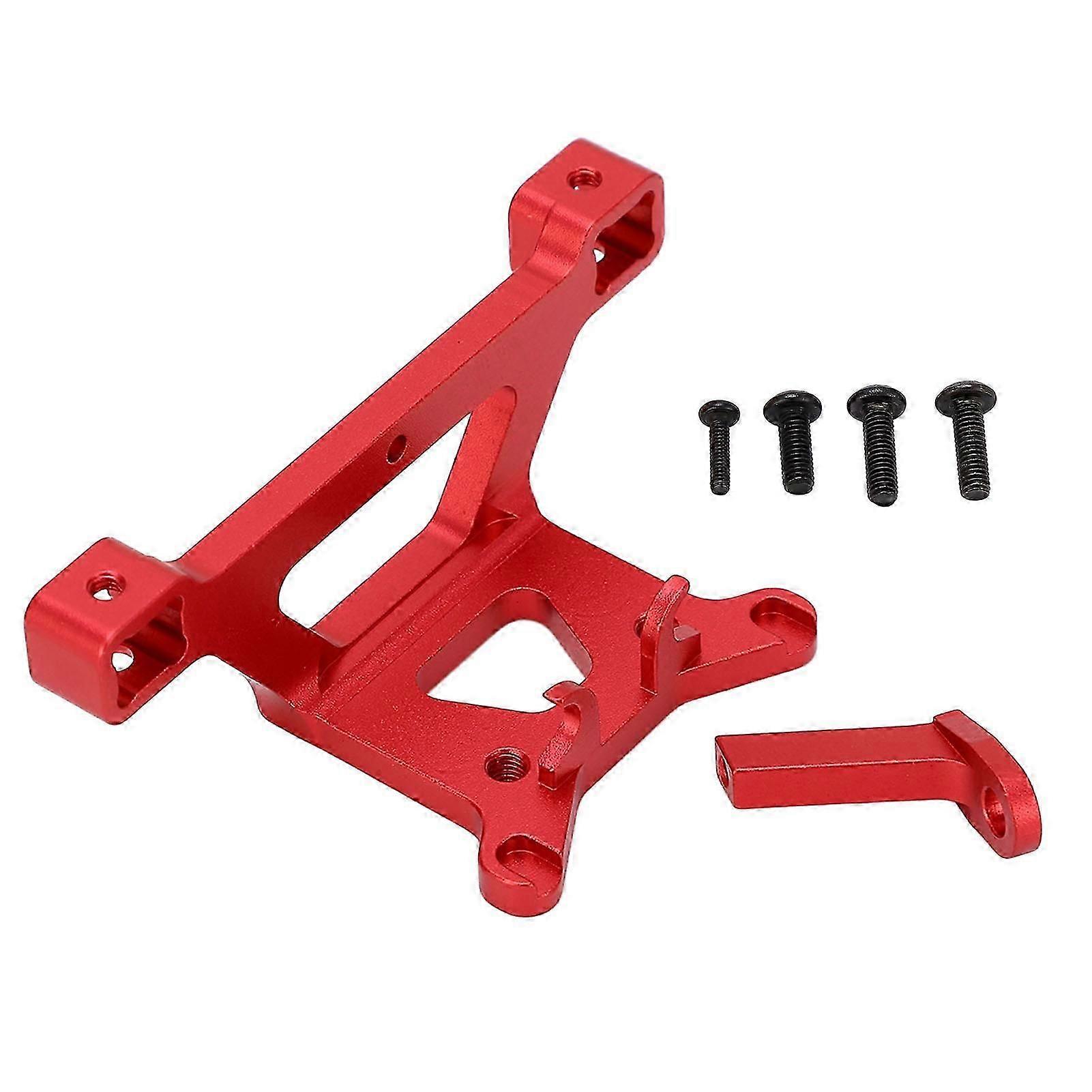RC Car Front Bracket Mount Replacement Aluminum Front Bracket Seat for Traxxas E Revo VXL for Slash4WD for Summit 1/16 RC Cars Red