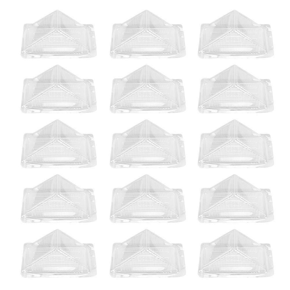 60pcs Clear Sandwich Packaging Boxes Plastic Cake Packing Boxes Sandwich Boxes
