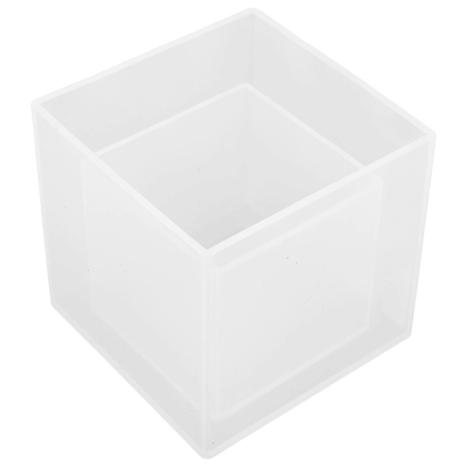 It looks like you're working with a product listing for **clear square silicone molds** used in **epoxy resin crafting**. Here's a polished and