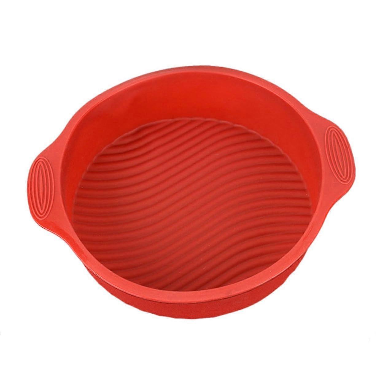 Round Silicone Cake Pan Nonstick Dishwasher Safe Baking Mold for Easy Release
