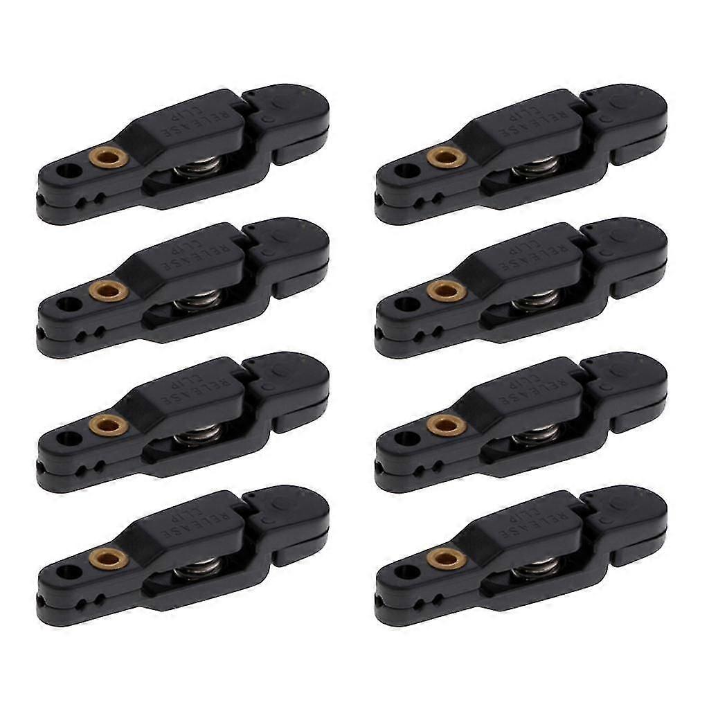 Snap Release Clip for Weight, Planer Board, Kite, Heavy Tension Black 8pcs