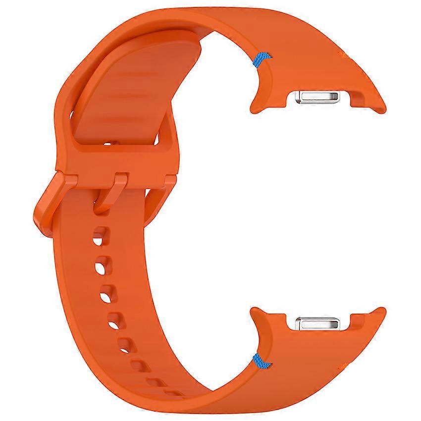 Silicone Watch Strap Watch Band for Samsung Galaxy Watch8 40mm/44mm/Classic (Small Size Orange)