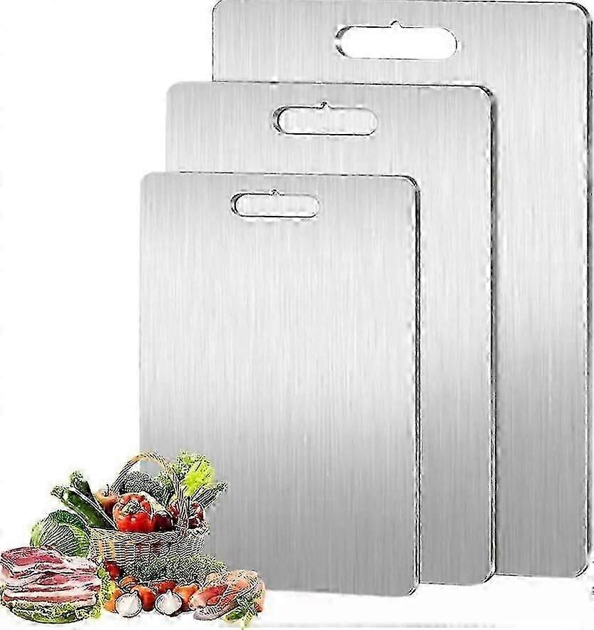 Portable Double-Sided Titanium Kitchen Chopping Board Double Cutting Mat
