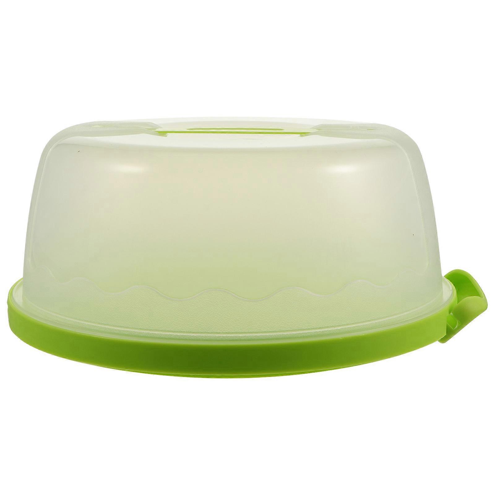 Cake Transport Container Transparent Plastic Box For General Users 8 Inch 1Pc