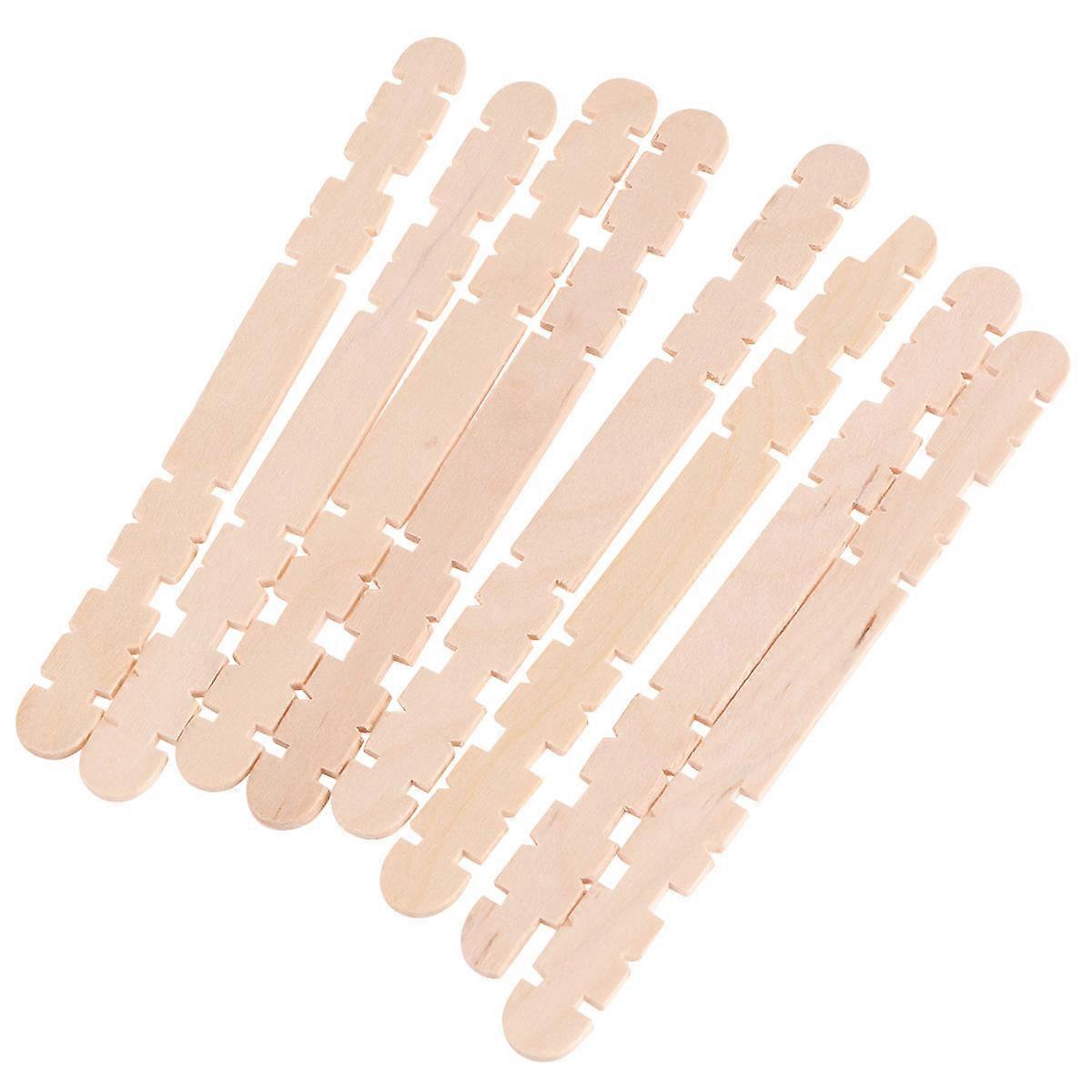 Wood Pieces For Crafts Group Activities Safe Use Khaki 150Set