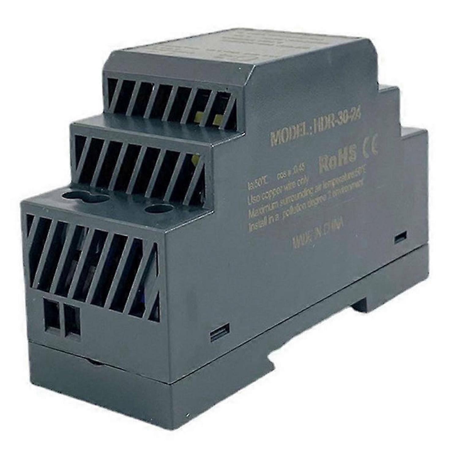 HDR-30-24 Ultra Slim Step Shape DIN Rail Power Supply Short Circuit Protection LED Indicator for Pow