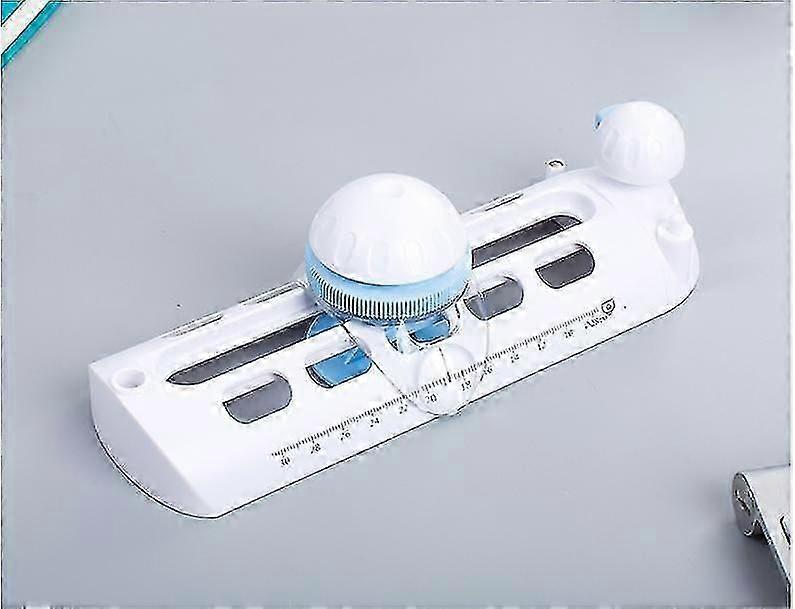 Compass Circular Cutter Circular Cut Scrapbook Tool Rotary Cutter, Blanc + Bleu, 1 pièce
