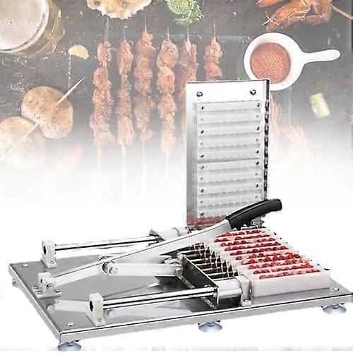 Multifunctional Manual Shashlik Maker, Stainless Steel Grill Skewers, Outdoor Party and Camping Cooking Tool