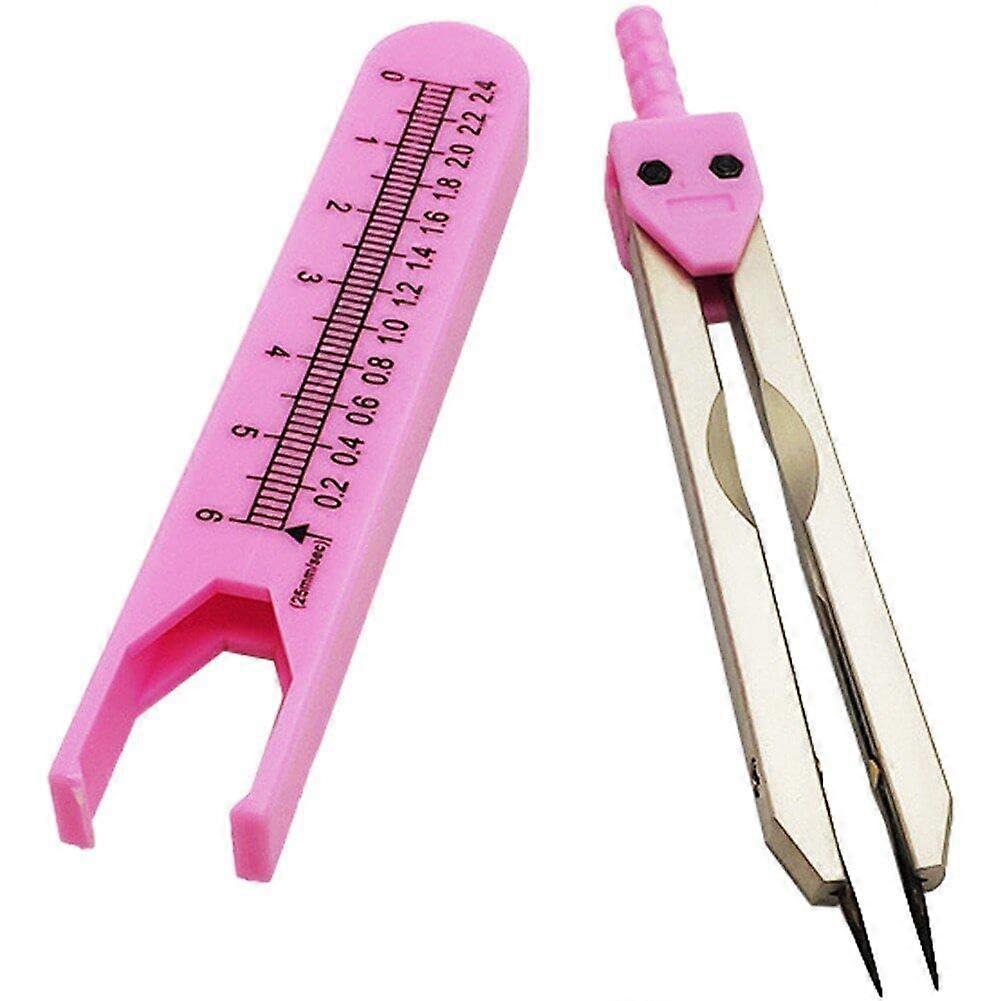 ECG Caliper Ruler, Medical Measuring Tool, Electrocardiograph Divider, Care Electrocardiogram Divider, Doctor's Caliper Pink