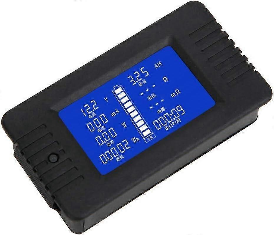 Multifunctional Battery Meter with LCD Display 0-200V and 300A Shunt, 1% Measurement Accuracy