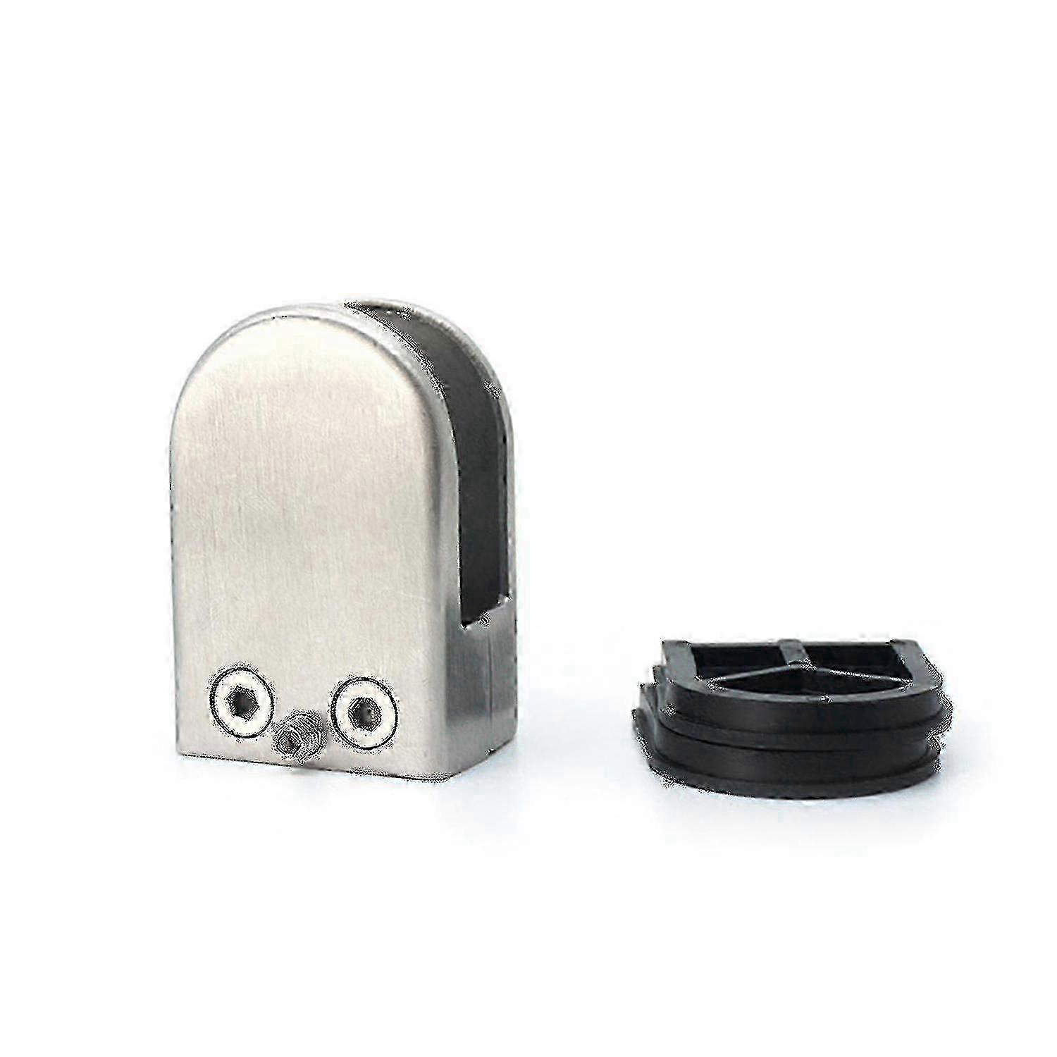 4 stk justerbare glassholdere i rustfritt stål