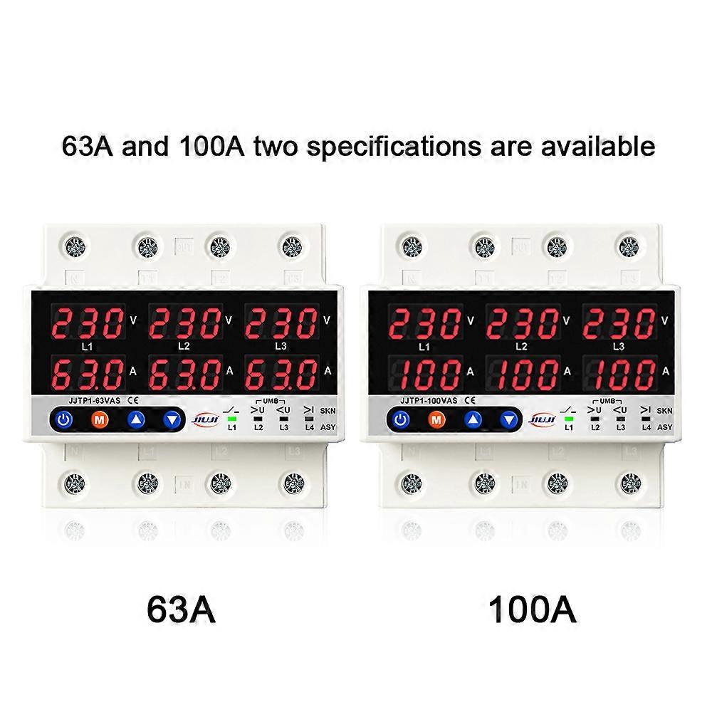 Three Phase Voltage and Current Protector Synchronous and Asynchronous Working Modes Design Multiple Protections with Automatic Power Off and Automat