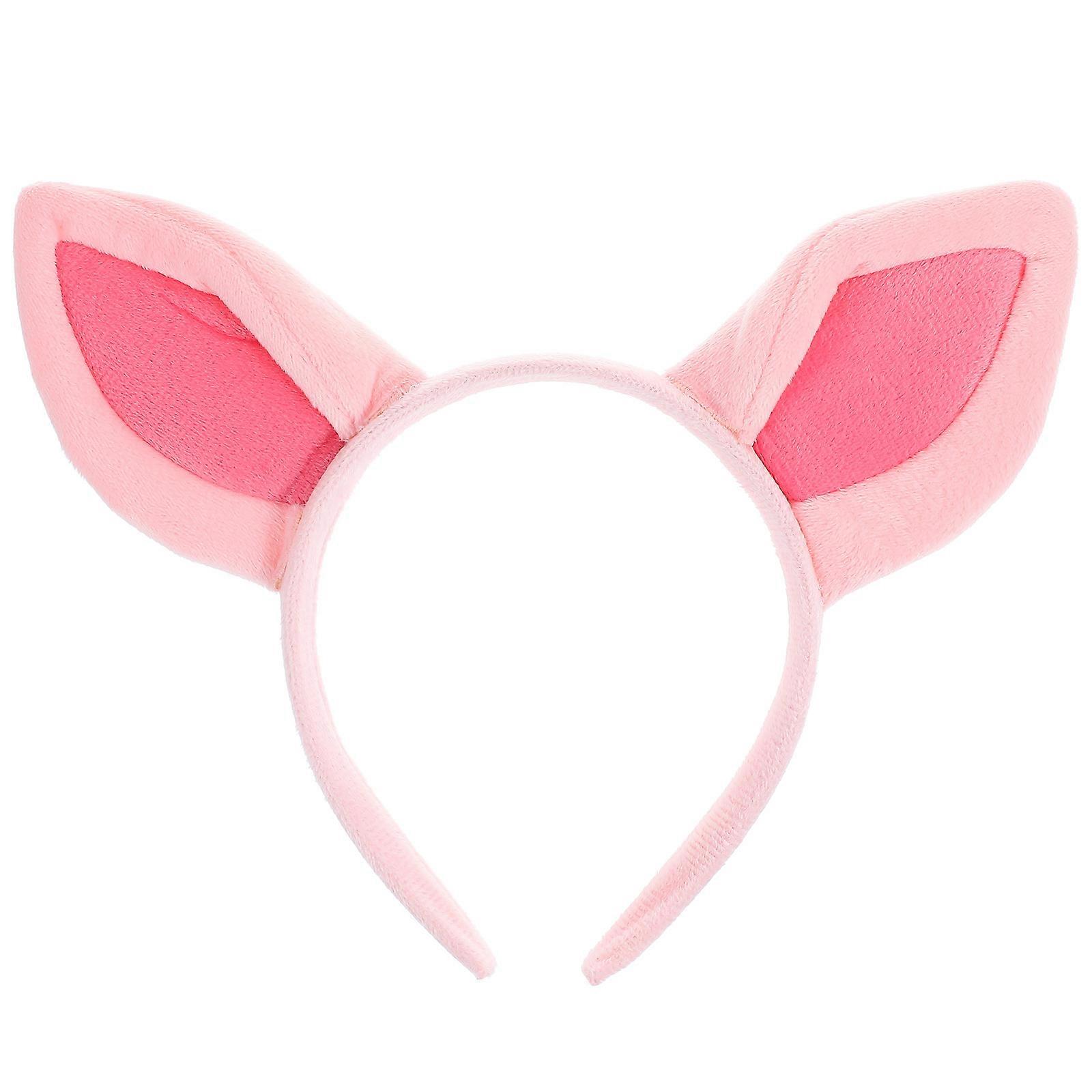 Cosplay Accessory Pink Puppy Ear Headband For Festival Costume 25.00X20.00X2.00cm 1Pcs