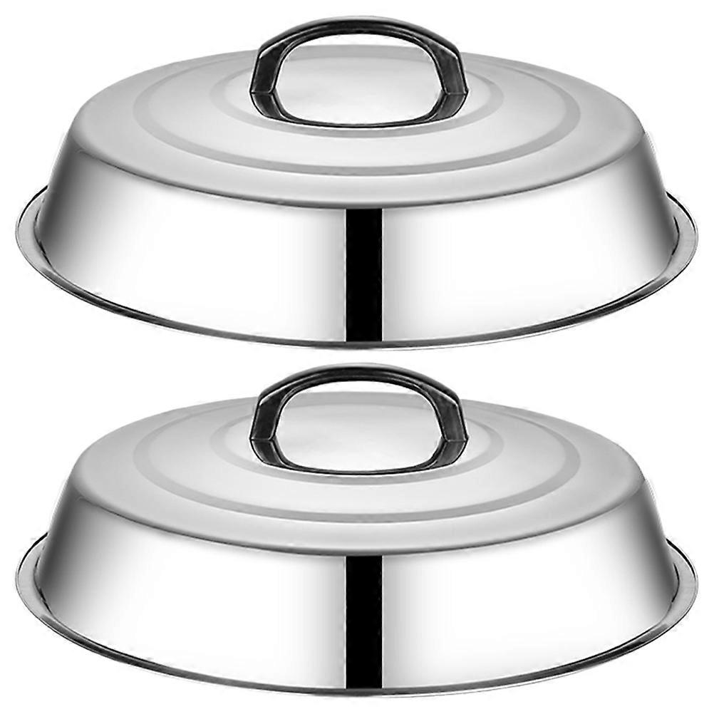 Universal Lid For Pans And Pots Round Pot Cover Easy To Clean Household Use 2Pcs