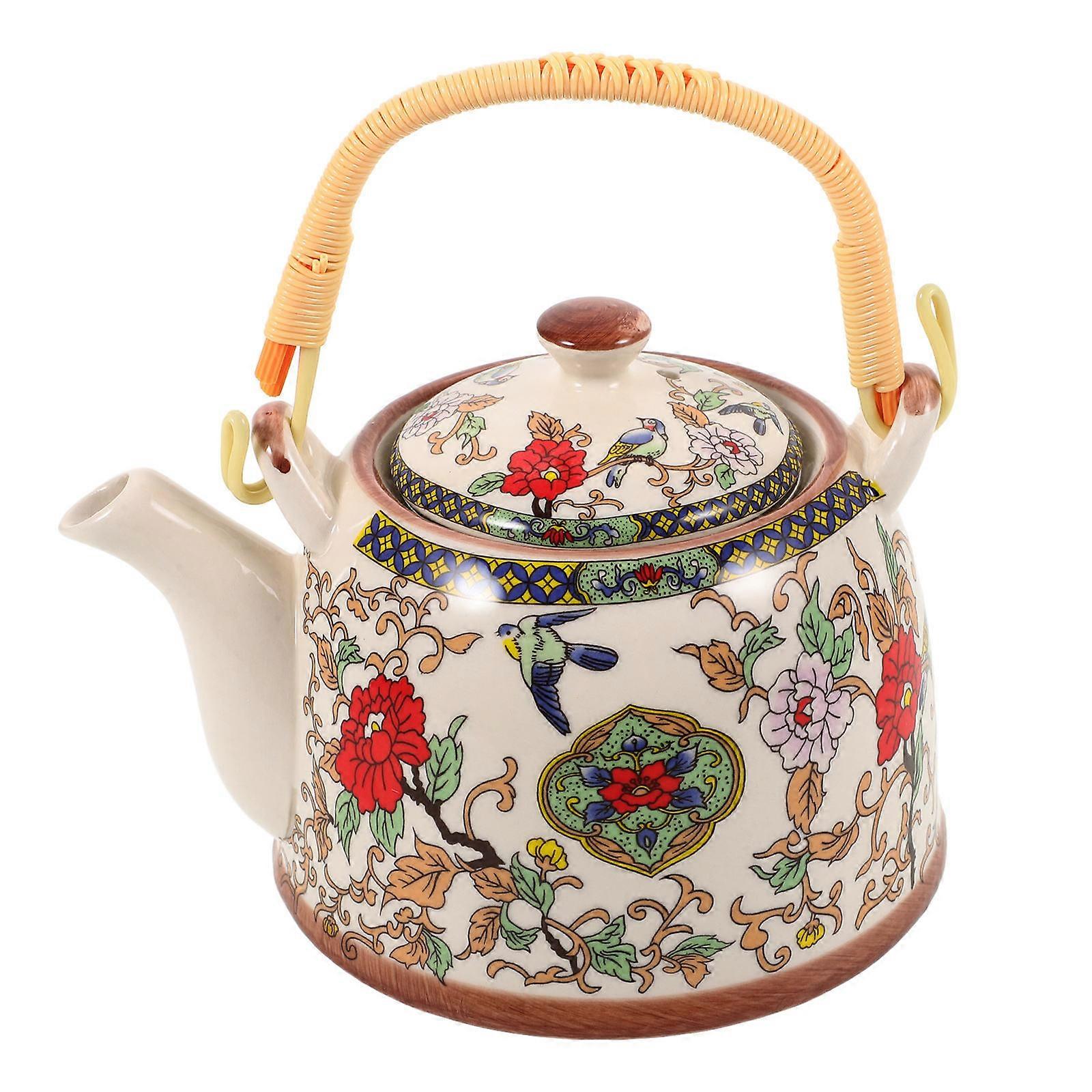 Unique Teapot Coffee Brewing Families Storage Container Ceramic Material 1Pcs