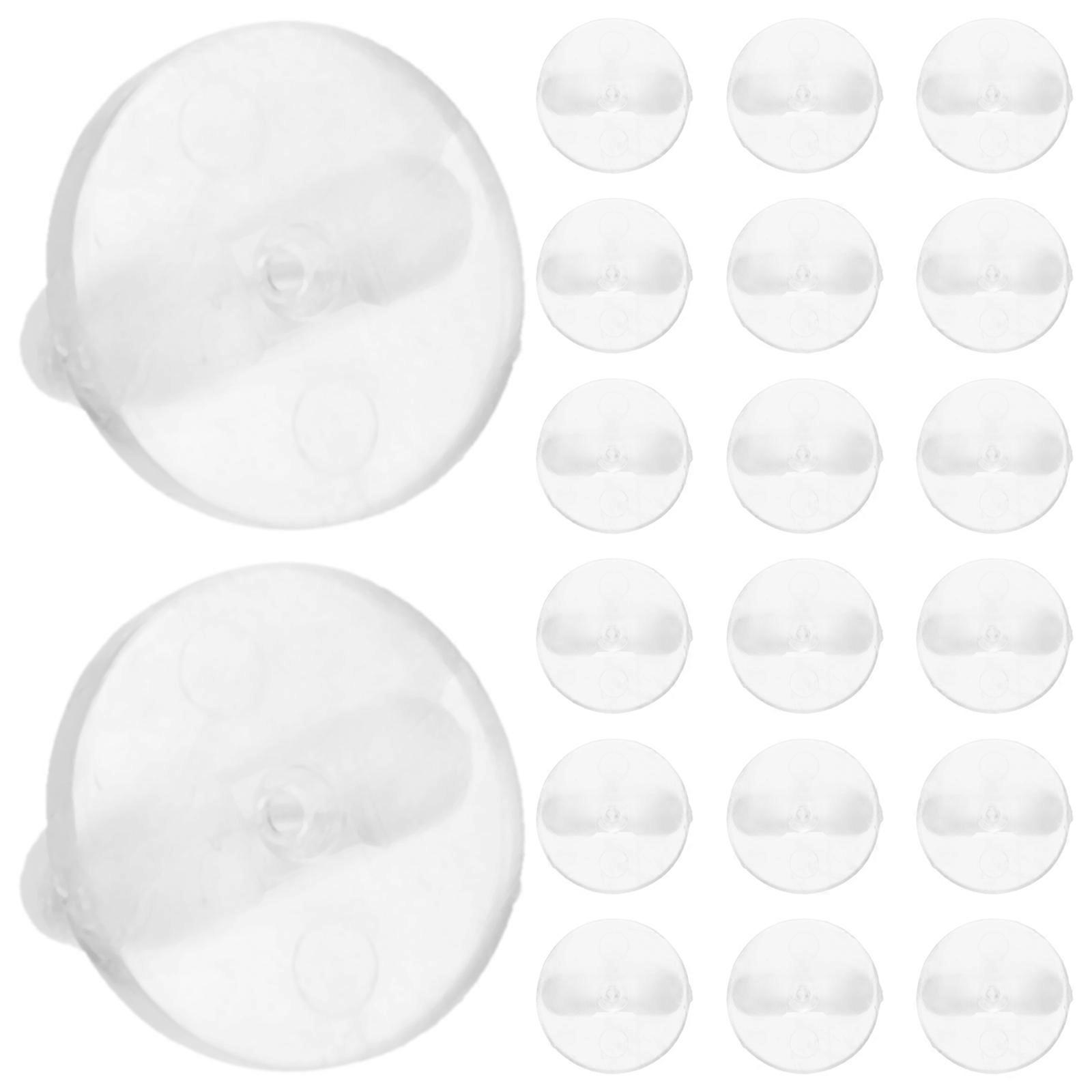 Butterfly Clutch Pin Backs 100pcs Transparent PVC DIY Accessories for Crafts, Secure Lightweight Lapel Pins for Brooches and Accessories