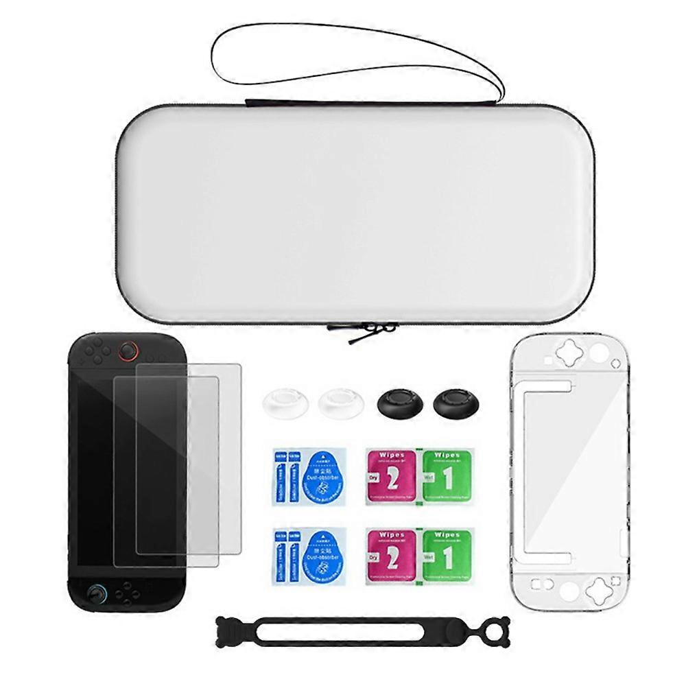 Compatible For Nintendo Switch 2 Game Console Accessories Storage Case Protective Kit with Cable Management Silicone Ties