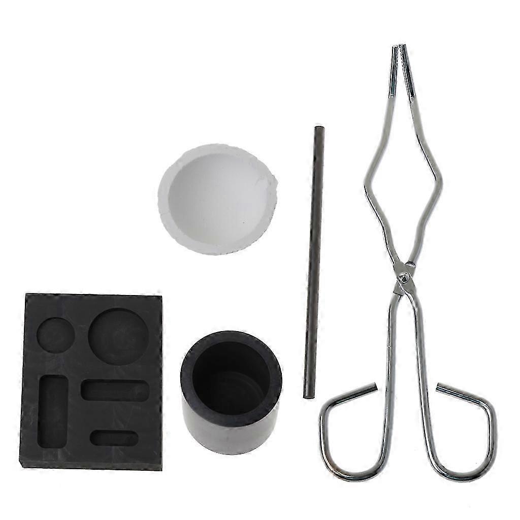 5 Pcs Graphite Torch Melting Casting Kit Graphite Mold Set High Purity Graphite SZRH A-K