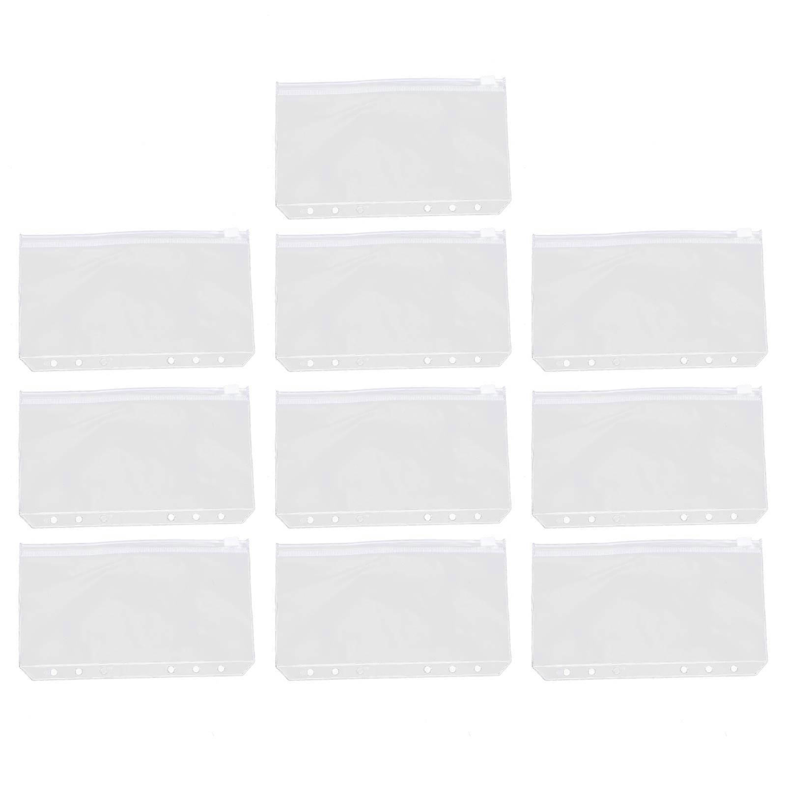 Clear Binder Pocket For Document Organization 10Pack