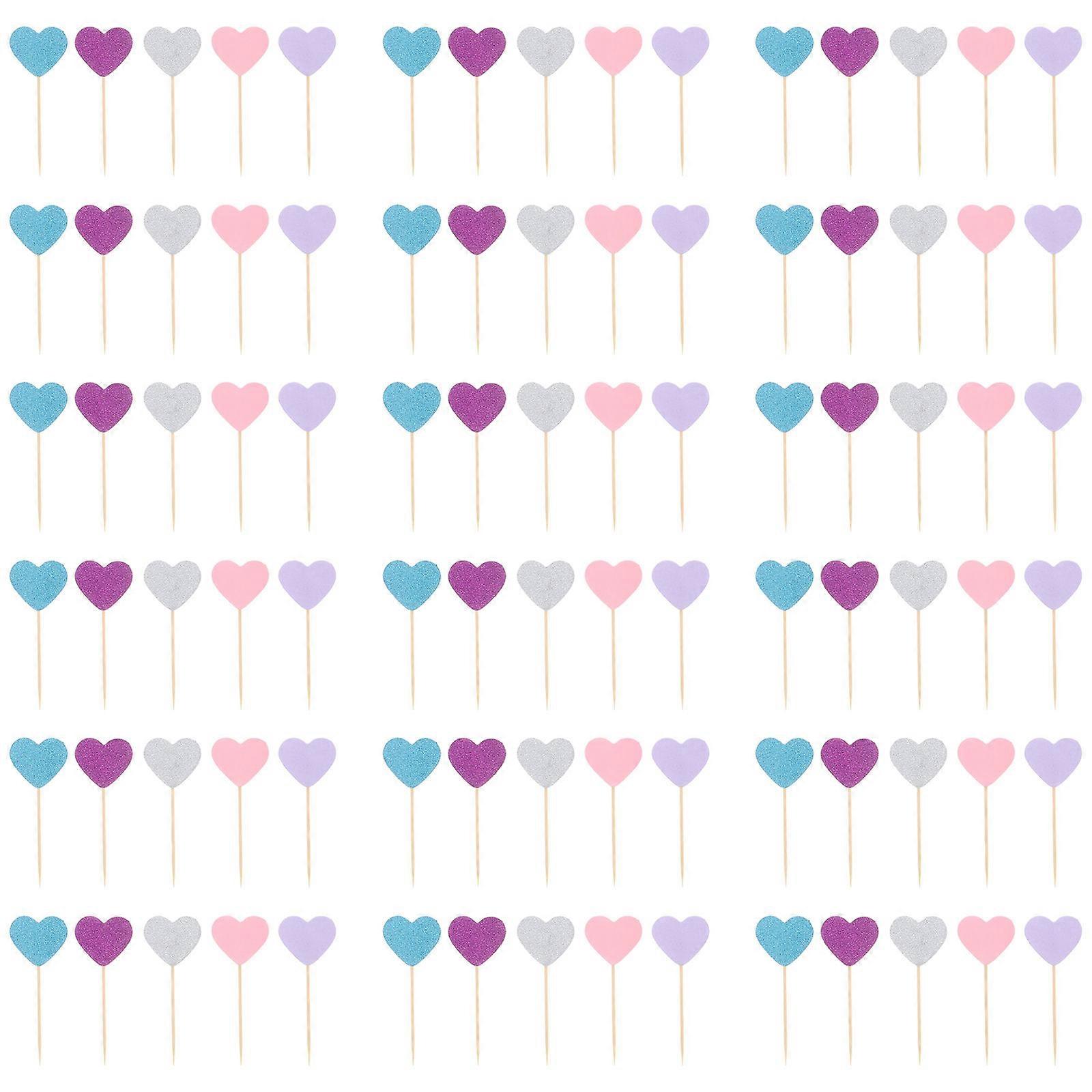 Dessert Toppers Cupcake Toppers Wedding Delicate Design Assorted Color Paper 500Pcs