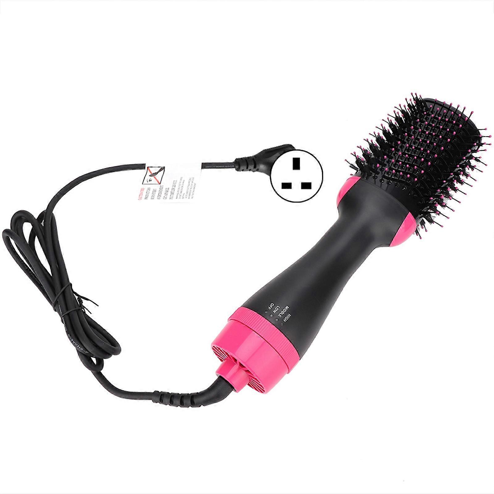 Anion Volumizer Rotating Brush Hair Styling Straightening Curling Hot Air Blowing Comb