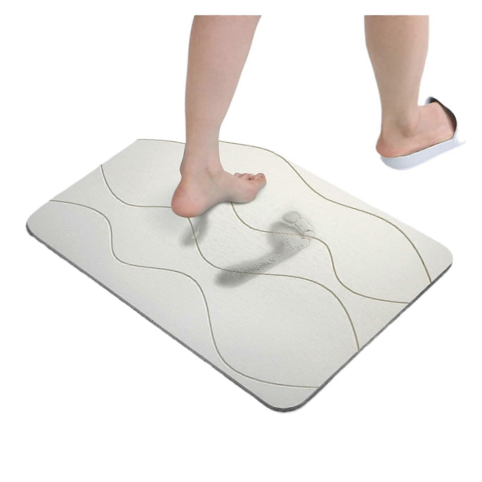 Diatomite bath mat, soft and absorbent, nonslip, easy to clean (300MMx400MM)