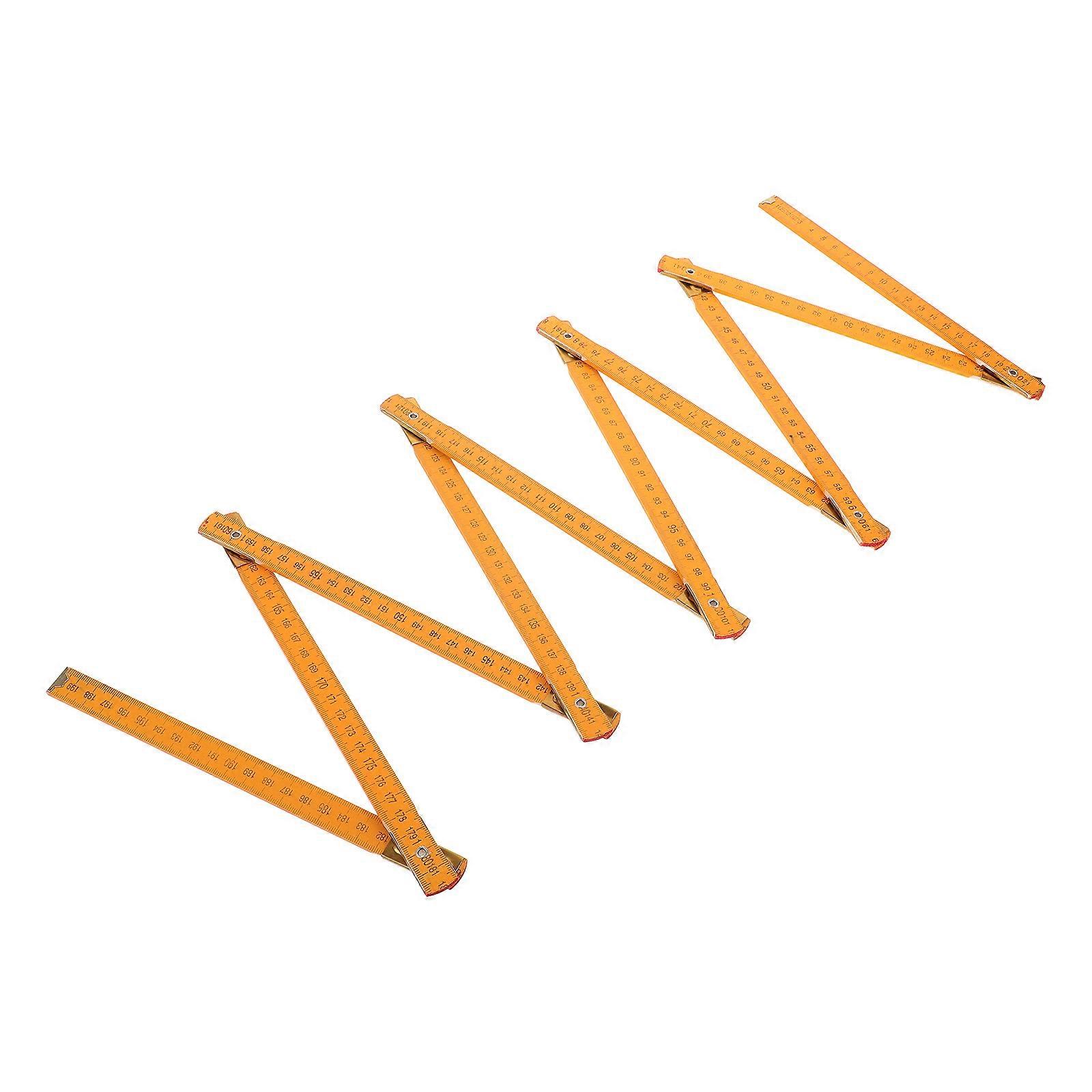 Measuring Tools Precision Folding Ruler Khaki Multi-Angle Adjustment 13.80X4.00X1.50CM For Woodworking Projects 1Set