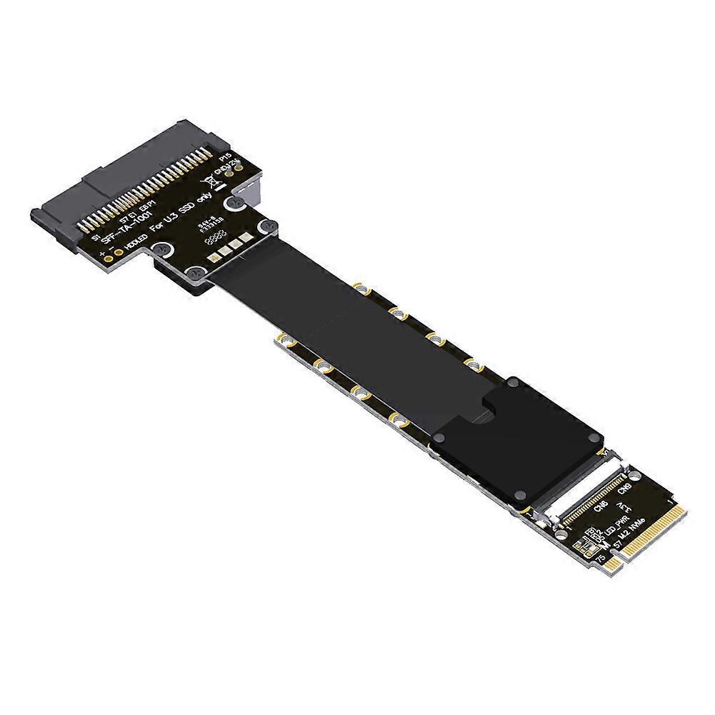 F47SM M.2 NVMe to U.3 SSD Extension Cable PCIe 5.0 X4 SFF-TA-1001, High-Speed 128G/Bps Professional Grade 50cm