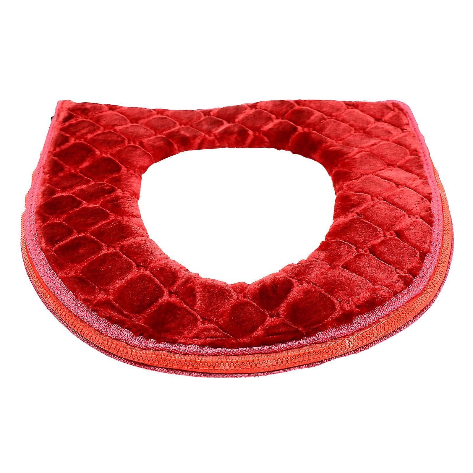 General Toilet Cushion Warmth Seat Cover Simple Style Home Users 43X38CM 1Pack