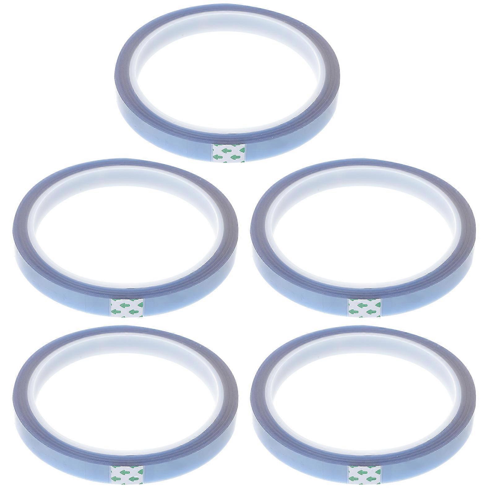 Heat Resistant Thermal Transfer Tape for Sublimation High Temp Silicone Adhesive 5 Rolls